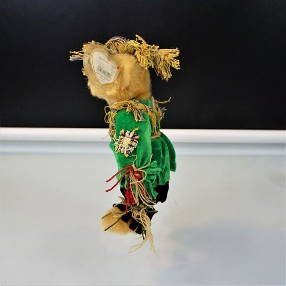 Ty Beanie Babies Alfalfa Scarecrow Bear Retired Plush Toy 1993 Attic Treasures - Picture 4 of 10